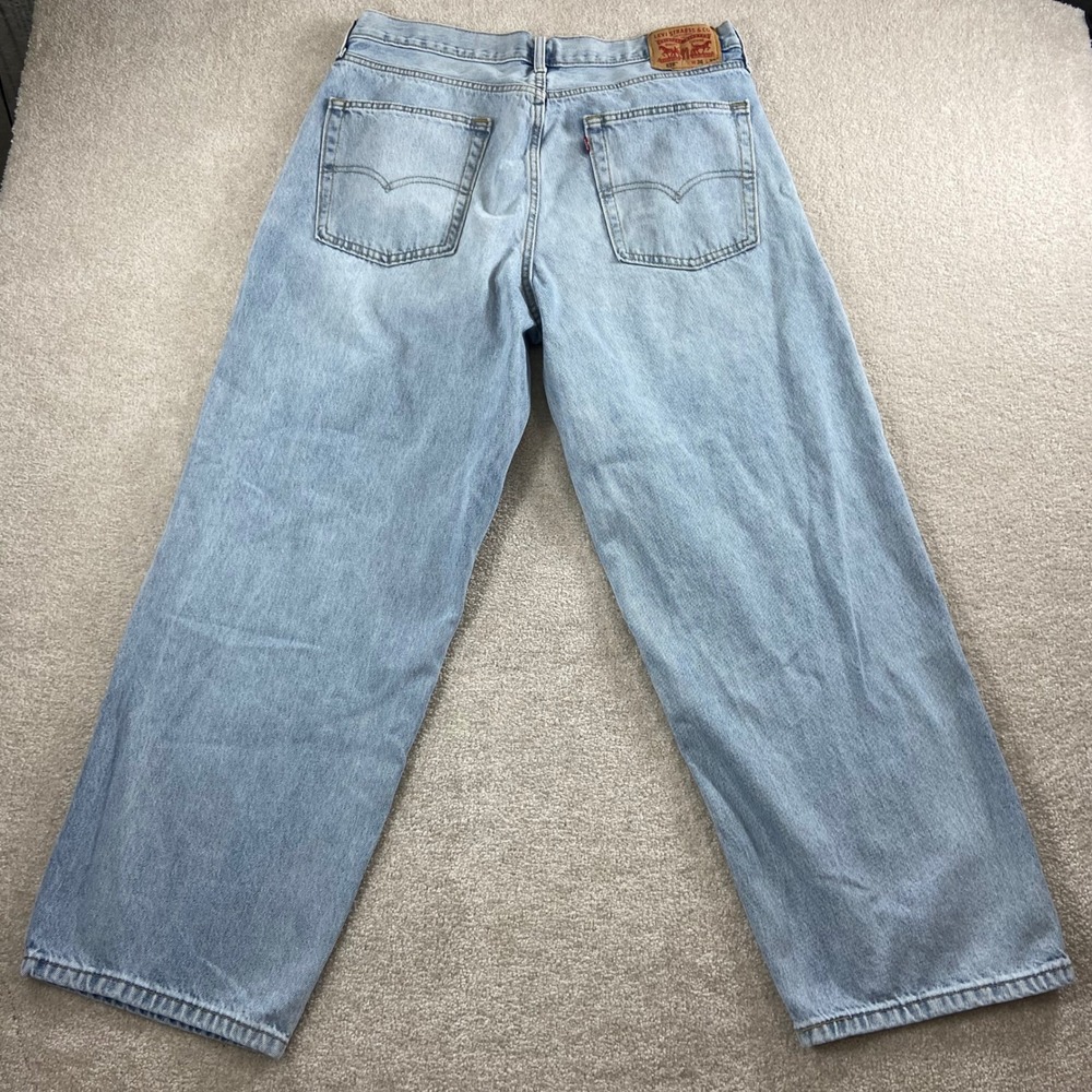 Levis 578 Baggy Jeans Mens 36x30 Light Wash Blue Denim Wide Leg Skate 90s Style